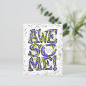 "Geweldige!" Belettering Briefkaart (Staand voorkant)