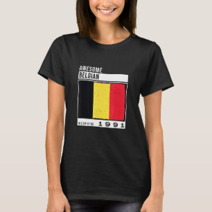 Geweldige Belg sinds 1991 Belg 31e Verjaardag T-shirt