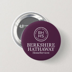 Geweldige Berkshire Hathaway Buttonnen Ronde Button 5,7 Cm