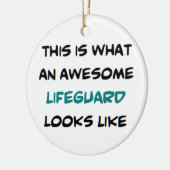 geweldige bescherming keramisch ornament (Links)