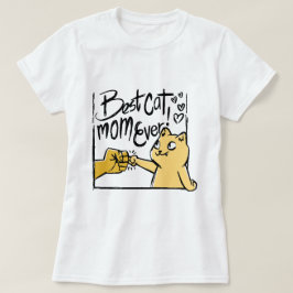 Geweldige Beste Kat Moeder Ooit Grappige Kat Retro T-shirt