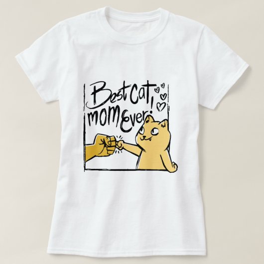Geweldige Beste Kat Moeder Ooit Grappige Kat Retro T-shirt (Design voorkant)