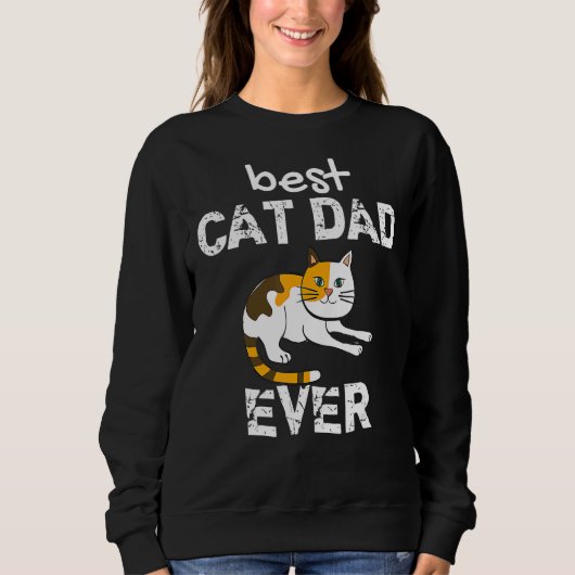 Geweldige beste kat papa ooit Mannen Trui (Voorkant)