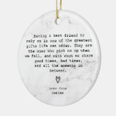 Geweldige beste speciale vriend definitie keramisch ornament (Links)
