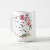 Geweldige bestemming koffiemok (Voorkant links)