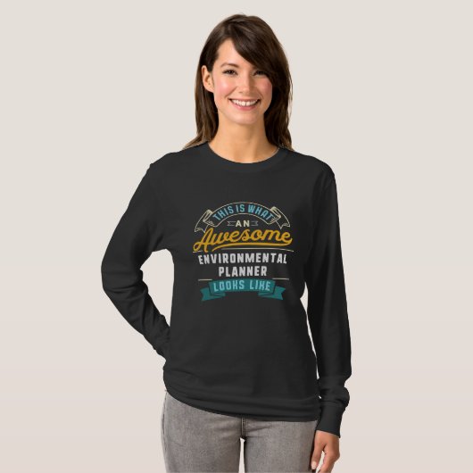 Geweldige bezigheid milieuplanner t-shirt (Voorkant volledig)