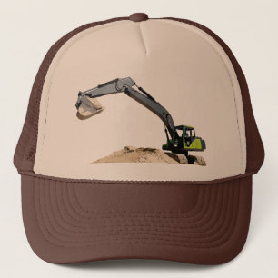Geweldige Big Green Construction Excavator #4 Trucker Pet