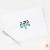 Geweldige bij Flyball Ronde Sticker (Envelop)