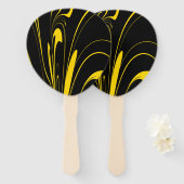 Geweldige bijenkleuren handwaaier (Voorkant en achterkant)