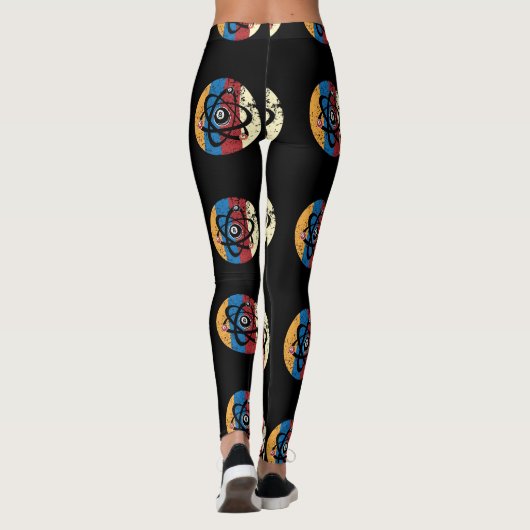 Geweldige Billiards Ball Atom Science Leggings (Achterkant)
