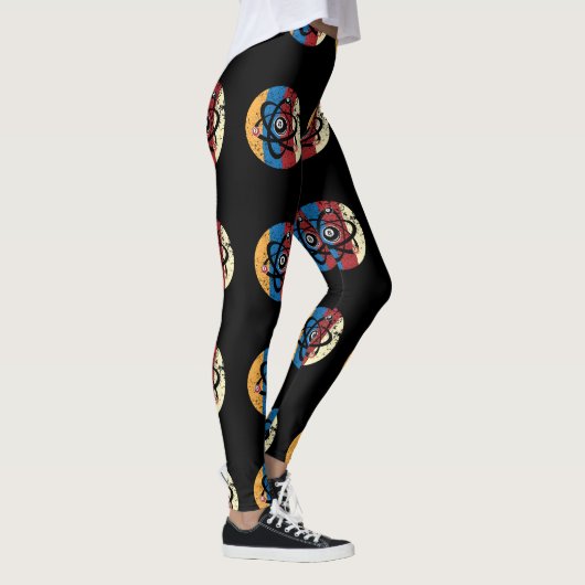 Geweldige Billiards Ball Atom Science Leggings (Rechts)