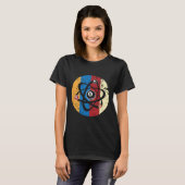 Geweldige Billiards Ball Atom Science Pool Player T-shirt (Voorkant volledig)