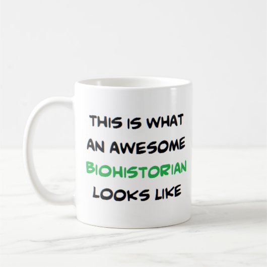 geweldige biohistoricus koffiemok (Links)