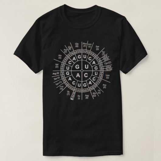Geweldige biologie genetische code Sun T-shirt (Design voorkant)