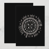 geweldige biologie genetische code zonwetenschappe feestdagenkaart (Voorkant / Achterkant)