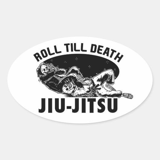Geweldige BJJ Grim Reaper Armbar Jiu-jitsu Sticker (Voorkant)