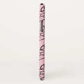 Geweldige blad schets roze telefoonhoes / case (Achterkant / rechts)