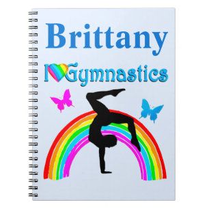 GEWELDIGE BLAUW GEPERSONALISEERD GYMNASTIEKTIJDSCH NOTITIEBOEK