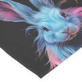 Geweldige Blauw Konijn op Vuur Medium Tafelloper (Hoek)