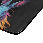 Geweldige Blauw Konijn op Vuur Snijplank (Hoek)