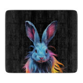 Geweldige Blauw Konijn op Vuur Snijplank (Voorkant)