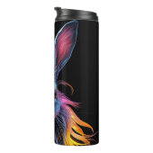 Geweldige Blauw Konijn op Vuur Thermosbeker (Geroteerd rechts)