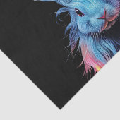 Geweldige Blauw Konijn op Vuur Tissuepapier (Detail)