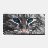 Geweldige Blauw Oog Kattengezicht Bureaumat (Voorkant)