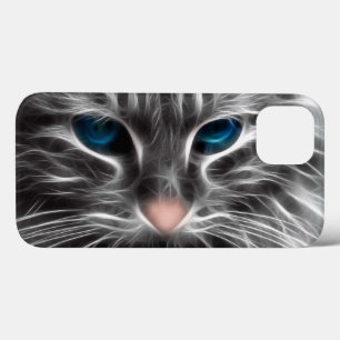 Geweldige Blauw Oog Kattengezicht Case-Mate iPhone Case