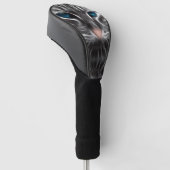 Geweldige Blauw Oog Kattengezicht Golfheadcover (Schuin)