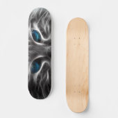 Geweldige Blauw Oog Kattengezicht Persoonlijk Skateboard (Voorkant)