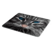 Geweldige Blauw Oog Kattengezicht Snijplank (Hoek)