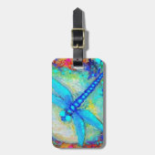 Geweldige blauwe dragonfly door Sharles Bagagelabel (Voorkant verticaal)