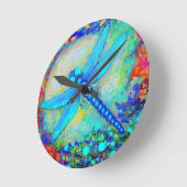 Geweldige blauwe dragonfly door Sharles Ronde Klok (Hoek)