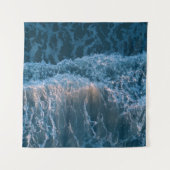 Geweldige blauwe golven wandkleed (Voorkant)