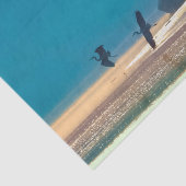 Geweldige blauwe harsen vliegen Blauwgroen Tissuepapier (Detail)