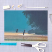 Geweldige blauwe harsen vliegen Blauwgroen Tissuepapier (Craft)