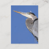 Geweldige blauwe kaart met Heron Visitekaartje (Achterkant)