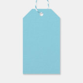 Geweldige Blauwe Konijn in Brand Cadeaulabel (Achterkant)