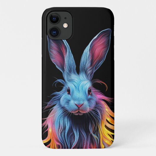 Geweldige Blauwe Konijn op Vuur Case-Mate iPhone Case (Achterkant)