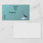 Geweldige blauwe valstrik visitekaartje (Voorkant / Achterkant)