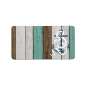 Geweldige  blauwe verankering witte slang etiket (Voorkant)