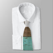 Geweldige blauwe verankering witte slang stropdas (Gebonden)