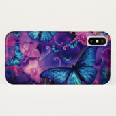 Geweldige blauwe vlinders  Case-Mate iPhone case (Achterkant (horizontaal))