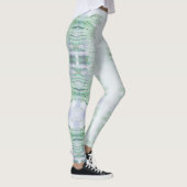 Geweldige Bleekgroene Cactuspatroon Leggings (Rechts)