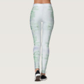 Geweldige Bleekgroene Cactuspatroon Leggings (Achterkant)