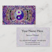 Geweldige blik Yin Yang Tree Visitekaartje (Voorkant / Achterkant)