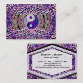 Geweldige blik Yin Yang Tree Visitekaartje (Voorkant / Achterkant)