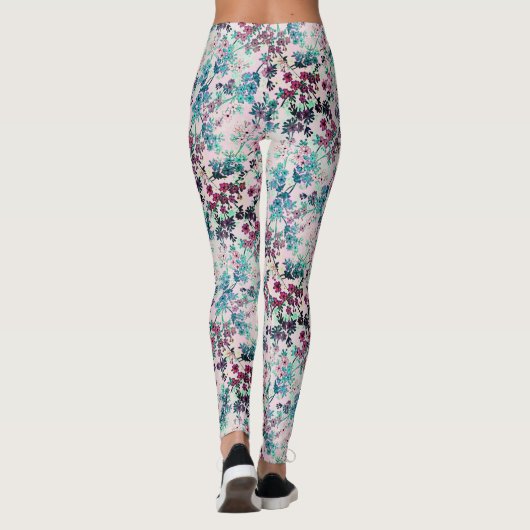 Geweldige bloesems leggings (Achterkant)
