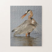 Geweldige Blue Heron Twisting Puzzle Legpuzzel (Verticaal)